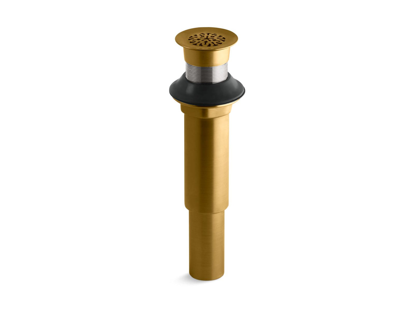 KOHLER K-7108-2MB Decorative Grid Drain Without Overflow In Vibrant Brushed Moderne Brass