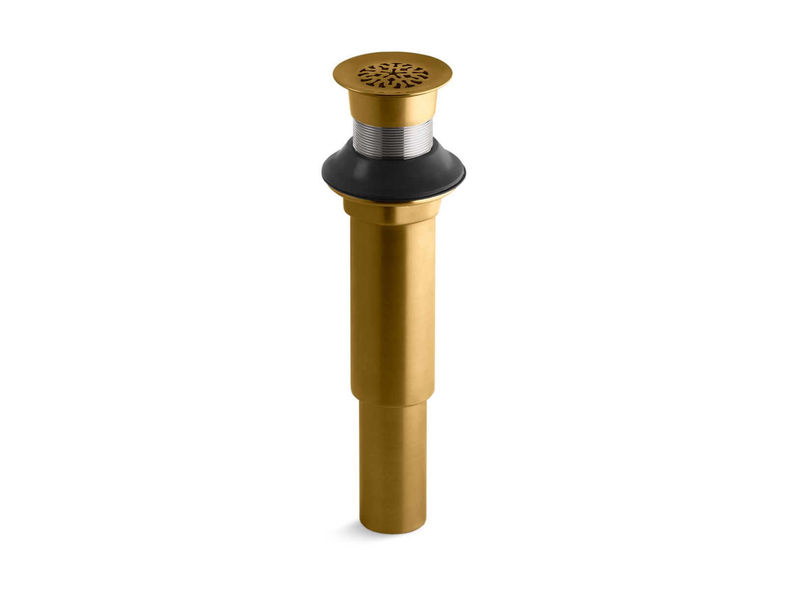 KOHLER K-7108-2MB Decorative Grid Drain Without Overflow - Vibrant Brushed Moderne Brass