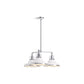 KOHLER K-32293-CH03-WCL Hauksbee 30" Chandelier In White with Chrome Trim