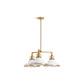 KOHLER K-32293-CH03-WGL Hauksbee 30" Chandelier In White with Gold Trim