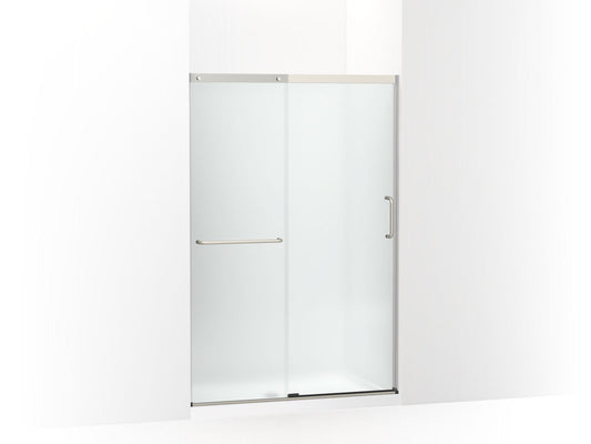 KOHLER K-707606-6D3-MX Elate Sliding Shower Door, 70-1/2" H X 44-1/4 - 47-5/8" W, With 1/4" Thick Frosted Glass In Matte Nickel