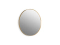 KOHLER K-26050-BGL Essential 28" Round Framed Mirror - Moderne Brushed Gold