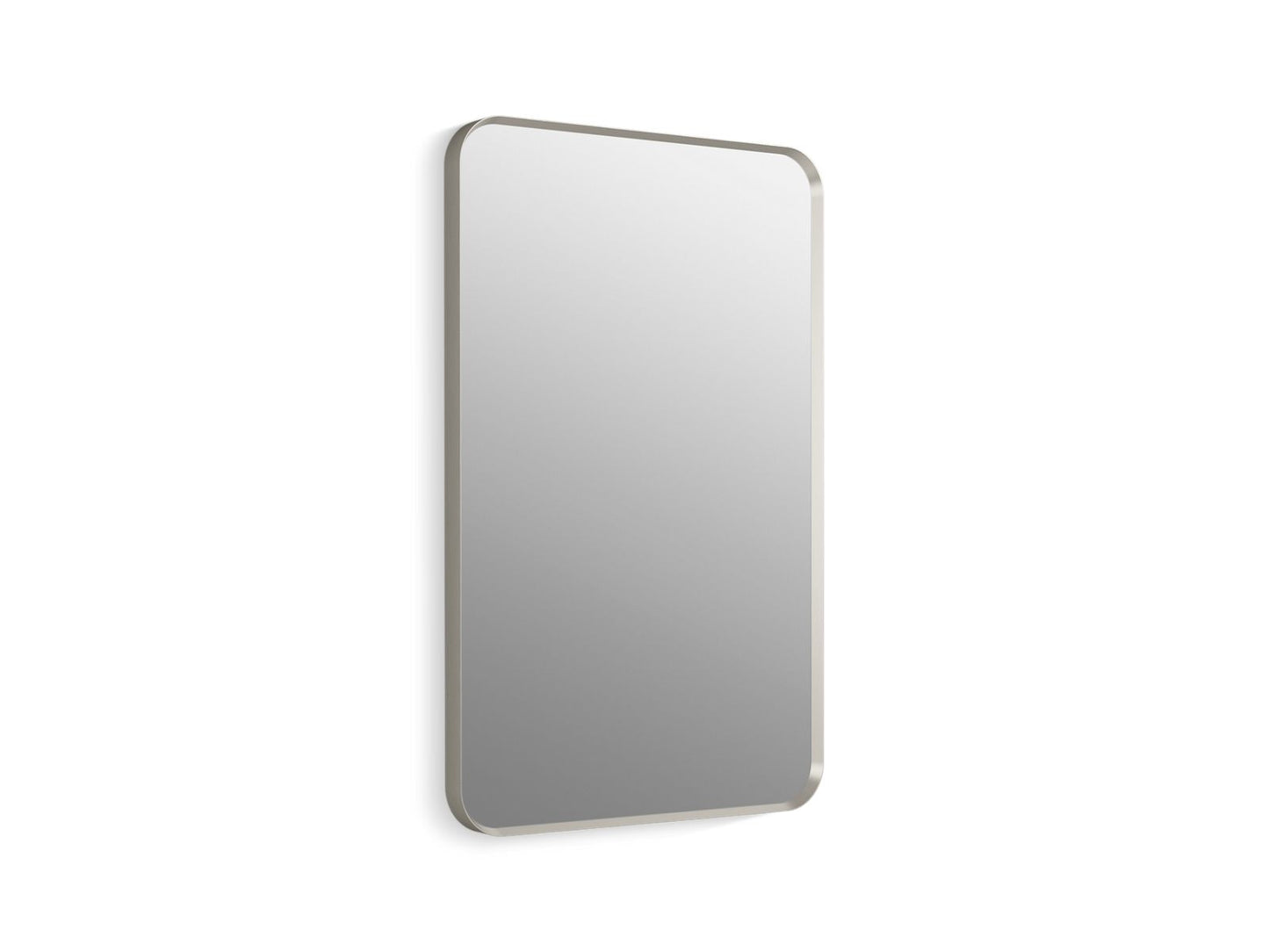 KOHLER K-26052-BNL Essential 22" X 34" Rectangular Framed Mirror In Brushed Nickel