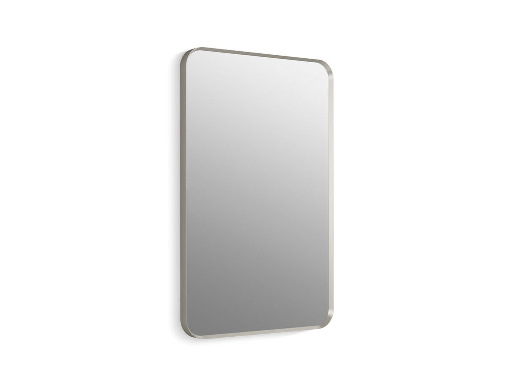 KOHLER K-26052-BNL Essential 22" X 34" Rectangular Framed Mirror - Brushed Nickel