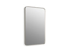 KOHLER K-26052-BNL Essential 22" X 34" Rectangular Framed Mirror - Brushed Nickel