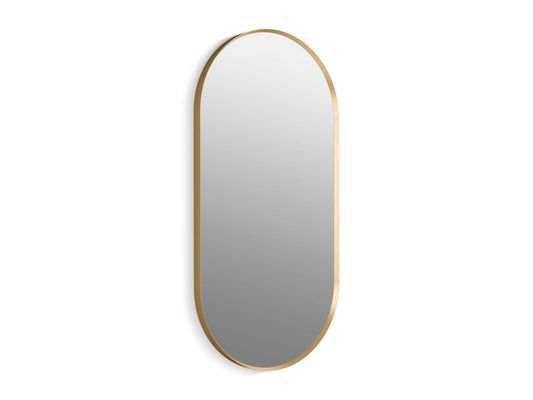 KOHLER K-26051-BGL Essential 20" X 40" Capsule Framed Mirror In Moderne Brushed Gold