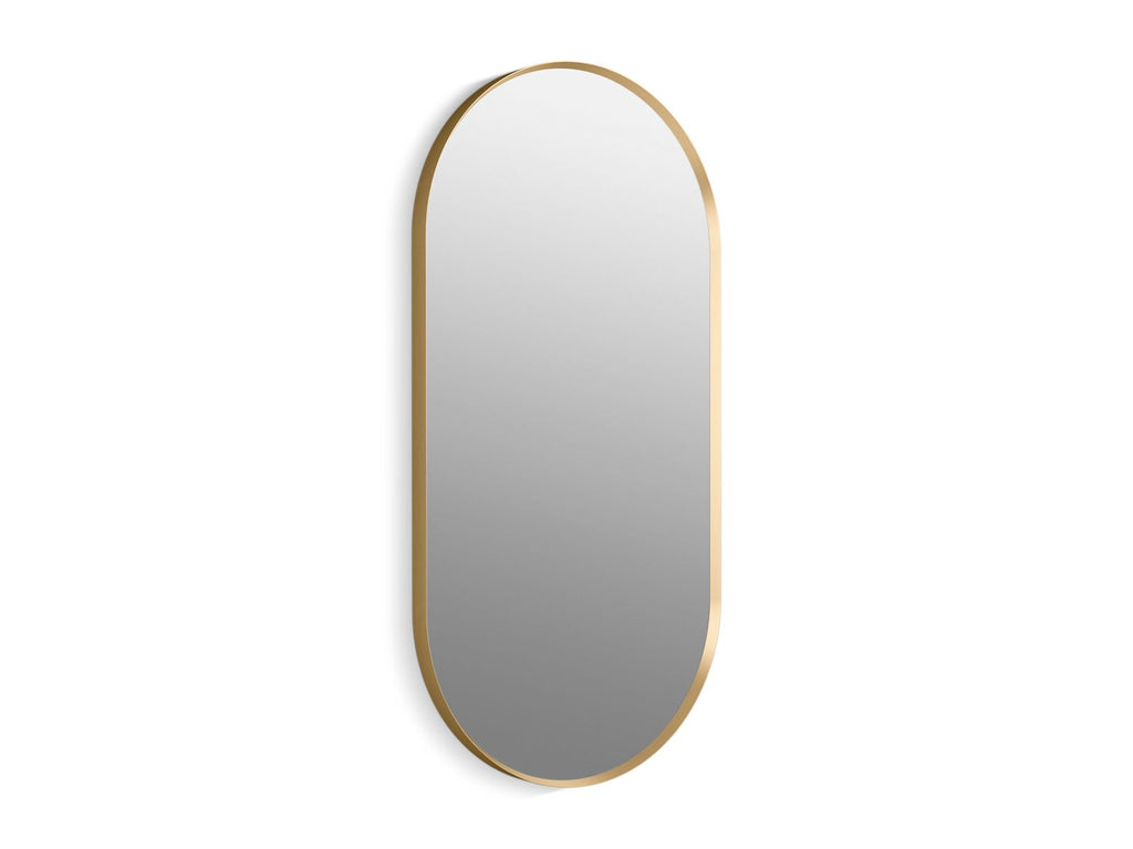 KOHLER K-26051-BGL Essential 20" X 40" Capsule Framed Mirror - Moderne Brushed Gold