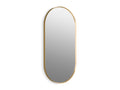 KOHLER K-26051-BGL Essential 20" X 40" Capsule Framed Mirror - Moderne Brushed Gold