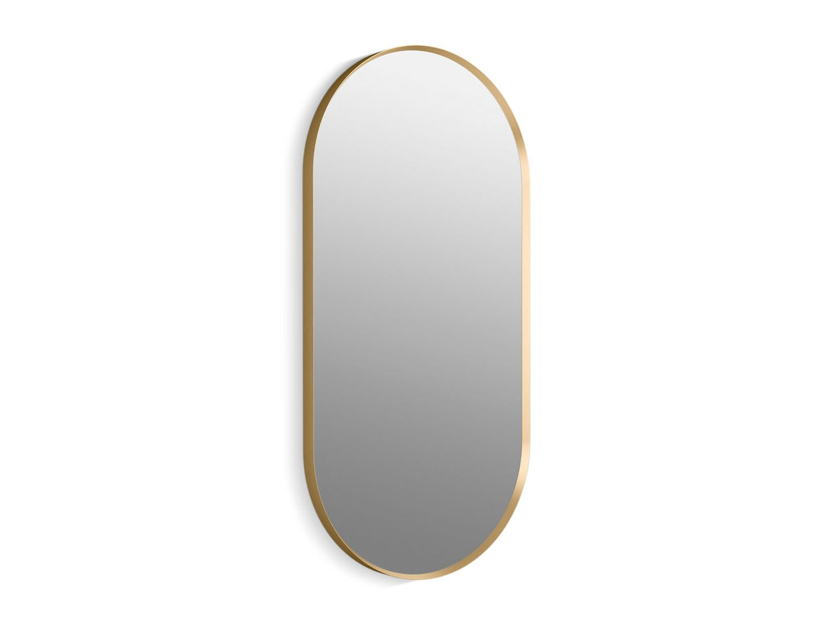 KOHLER K-26051-BGL Essential 20" X 40" Capsule Framed Mirror - Moderne Brushed Gold