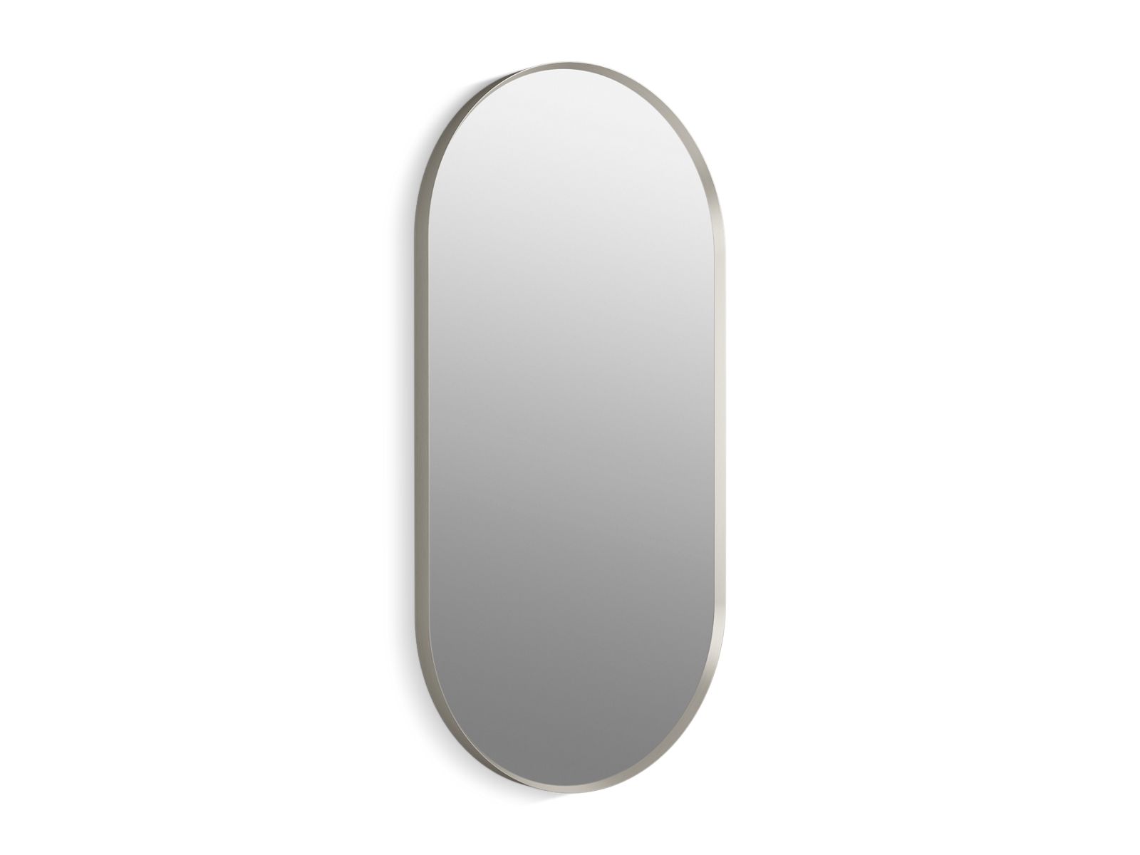 KOHLER K-26051-BNL Essential 20" X 40" Capsule Framed Mirror - Brushed Nickel