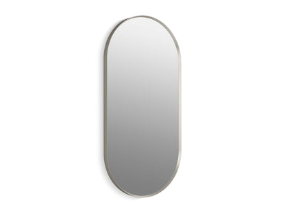 KOHLER K-26051-BNL Essential 20" x 40" capsule framed mirror - Brushed Nickel