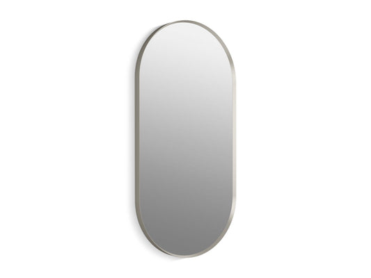 KOHLER K-26051-BNL Essential 20" x 40" capsule framed mirror - Brushed Nickel