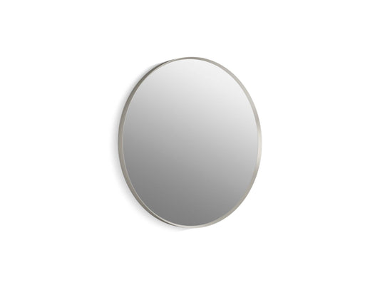 KOHLER K-26050-BNL Essential 28" round framed mirror - Brushed Nickel