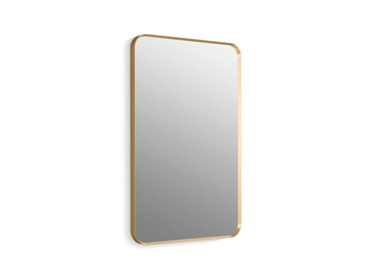 KOHLER K-26052-BGL Essential 22" X 34" Rectangular Framed Mirror In Moderne Brushed Gold