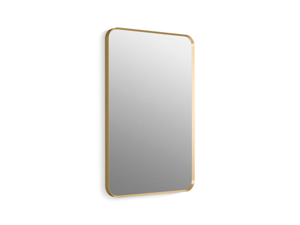 KOHLER K-26052-BGL Essential 22" X 34" Rectangular Framed Mirror - Moderne Brushed Gold