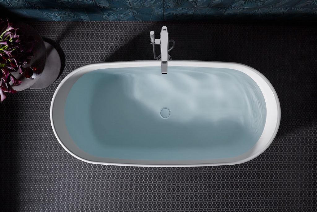 KOHLER K-25985-0 Ceric 65-1/4" X 31-1/4" Freestanding Bath - White