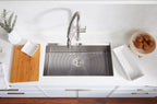 KOHLER K-80084-1PC-NA Task 33" Top-/Undermount Single-Bowl Workstation Kitchen Sink - Stainless Steel
