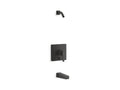 KOHLER K-T99763-4L-BL Honesty Rite-Temp Bath And Shower Trim Kit With Push-Button Diverter, Without Showerhead - Matte Black
