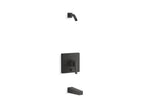 KOHLER K-T99763-4L-BL Honesty Rite-Temp Bath And Shower Trim Kit With Push-Button Diverter, Without Showerhead - Matte Black