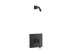 KOHLER K-TLS99764-4-BL Honesty Rite-Temp Shower Trim Kit, Without Showerhead - Matte Black