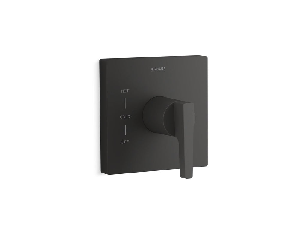 KOHLER K-TS99761-4-BL Honesty Rite-Temp Valve Trim - Matte Black