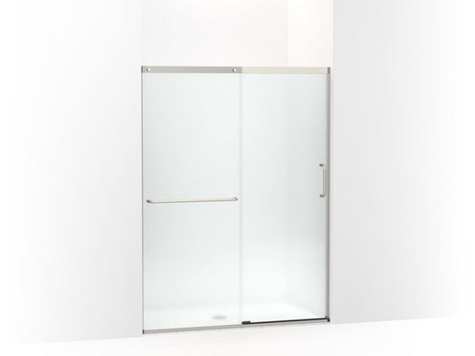 KOHLER K-707607-6D3-MX Elate Sliding Shower Door, 70-1/2" H X 50-1/4 - 53-5/8" W, With 1/4" Thick Frosted Glass In Matte Nickel