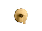 KOHLER K-T73133-4-2MB Composed Mastershower Temperature Control Valve Trim With Lever Handle - Vibrant Brushed Moderne Brass