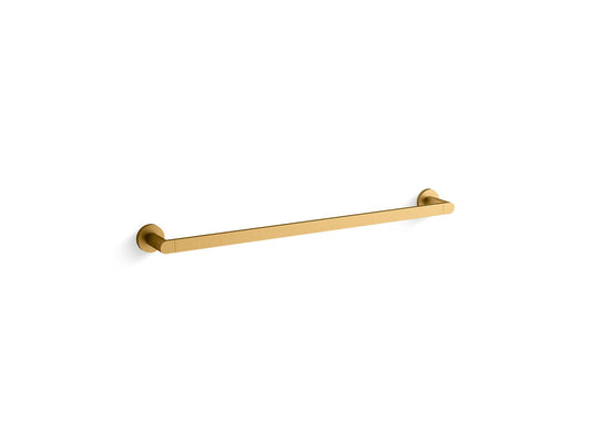 KOHLER K-73142-2MB Composed 24" Towel Bar In Vibrant Brushed Moderne Brass