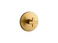 KOHLER K-T73133-3-2MB Composed Mastershower Temperature Control Valve Trim With Cross Handle - Vibrant Brushed Moderne Brass