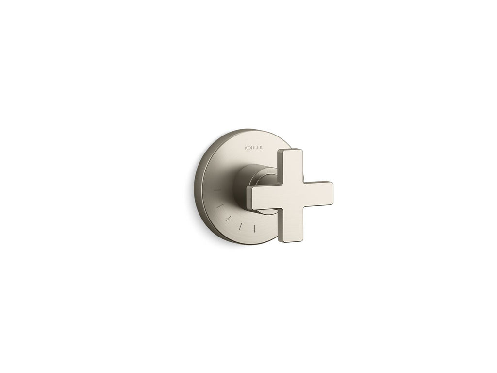 KOHLER K-T73135-3-BN Composed Mastershower Volume Control Valve Trim With Cross Handle - Vibrant Brushed Nickel