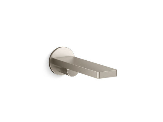 KOHLER K-73120-BN Composed Wall-Mount Bath Spout In Vibrant Brushed Nickel