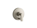 KOHLER K-T73117-4-BN Composed Rite-Temp Valve Trim With Push-Button Diverter And Lever Handle - Vibrant Brushed Nickel