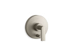 KOHLER K-T73117-4-BN Composed Rite-Temp Valve Trim With Push-Button Diverter And Lever Handle - Vibrant Brushed Nickel