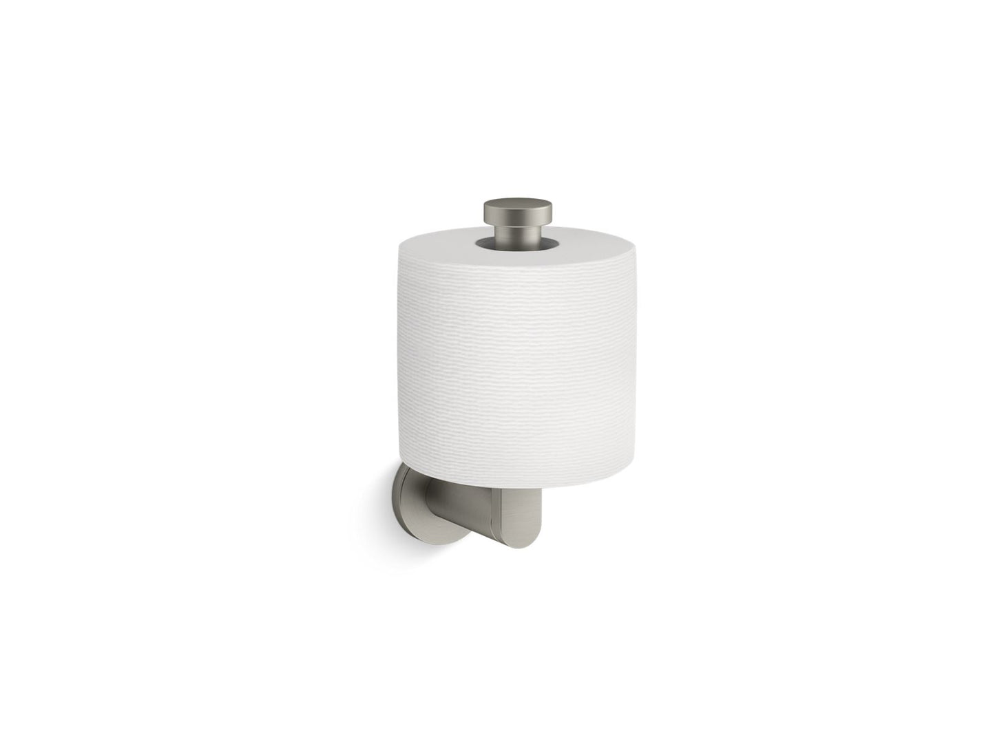 KOHLER K-73148-BN Composed Vertical Toilet Paper Holder In Vibrant Brushed Nickel