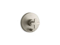 KOHLER K-T73117-3-BN Composed Rite-Temp Valve Trim With Push-Button Diverter And Cross Handle - Vibrant Brushed Nickel