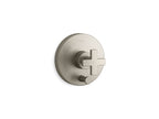 KOHLER K-T73117-3-BN Composed Rite-Temp Valve Trim With Push-Button Diverter And Cross Handle - Vibrant Brushed Nickel