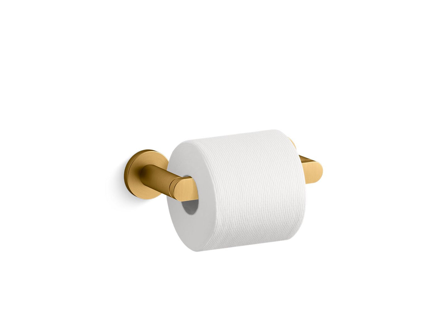 KOHLER K-73147-2MB Composed Pivoting Toilet Paper Holder In Vibrant Brushed Moderne Brass