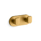 KOHLER K-73146-2MB Composed Double Robe Hook In Vibrant Brushed Moderne Brass