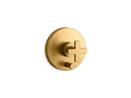 KOHLER K-T73117-3-2MB Composed Rite-Temp Valve Trim With Push-Button Diverter And Cross Handle - Vibrant Brushed Moderne Brass