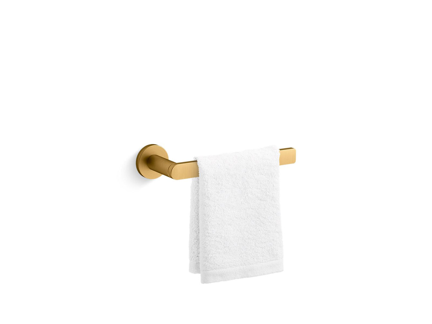 KOHLER K-73145-2MB Composed Towel Arm In Vibrant Brushed Moderne Brass