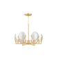 KOHLER K-29381-CH06B-2GL Arendela 22" Chandelier In Brushed Moderne Brass