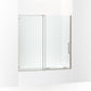 KOHLER K-707623-8L-BNK Echelon Sliding bath door, 58-1/4" H x 55-3/4 - 59-3/4" W, with 5/16" thick Crystal Clear glass