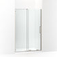 KOHLER K-707622-8L-BNK Echelon Sliding shower door, 71-3/4" H x 43-3/4 - 47-3/4" W, with 5/16" thick Crystal Clear glass