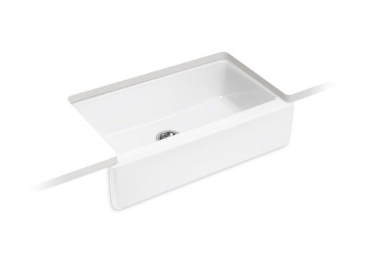 KOHLER K-6546-0 Dickinson 33" Undermount Single-Bowl Farmhouse Kitchen Sink In White