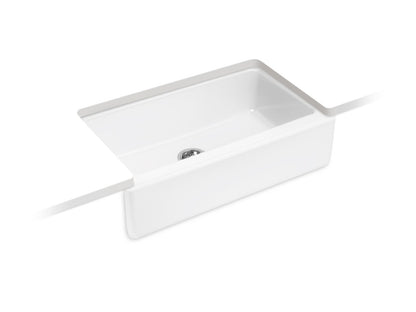 KOHLER K-6546-0 Dickinson 33" undermount single-bowl farmhouse kitchen sink - White