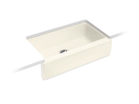 KOHLER K-6546-96 Dickinson 33" Undermount Single-Bowl Farmhouse Kitchen Sink In Biscuit