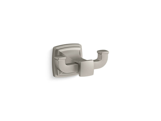 KOHLER K-27411-BN Riff Double Robe Hook In Vibrant Brushed Nickel