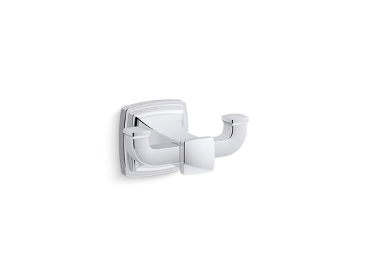 KOHLER K-27411-CP Riff Double Robe Hook In Polished Chrome