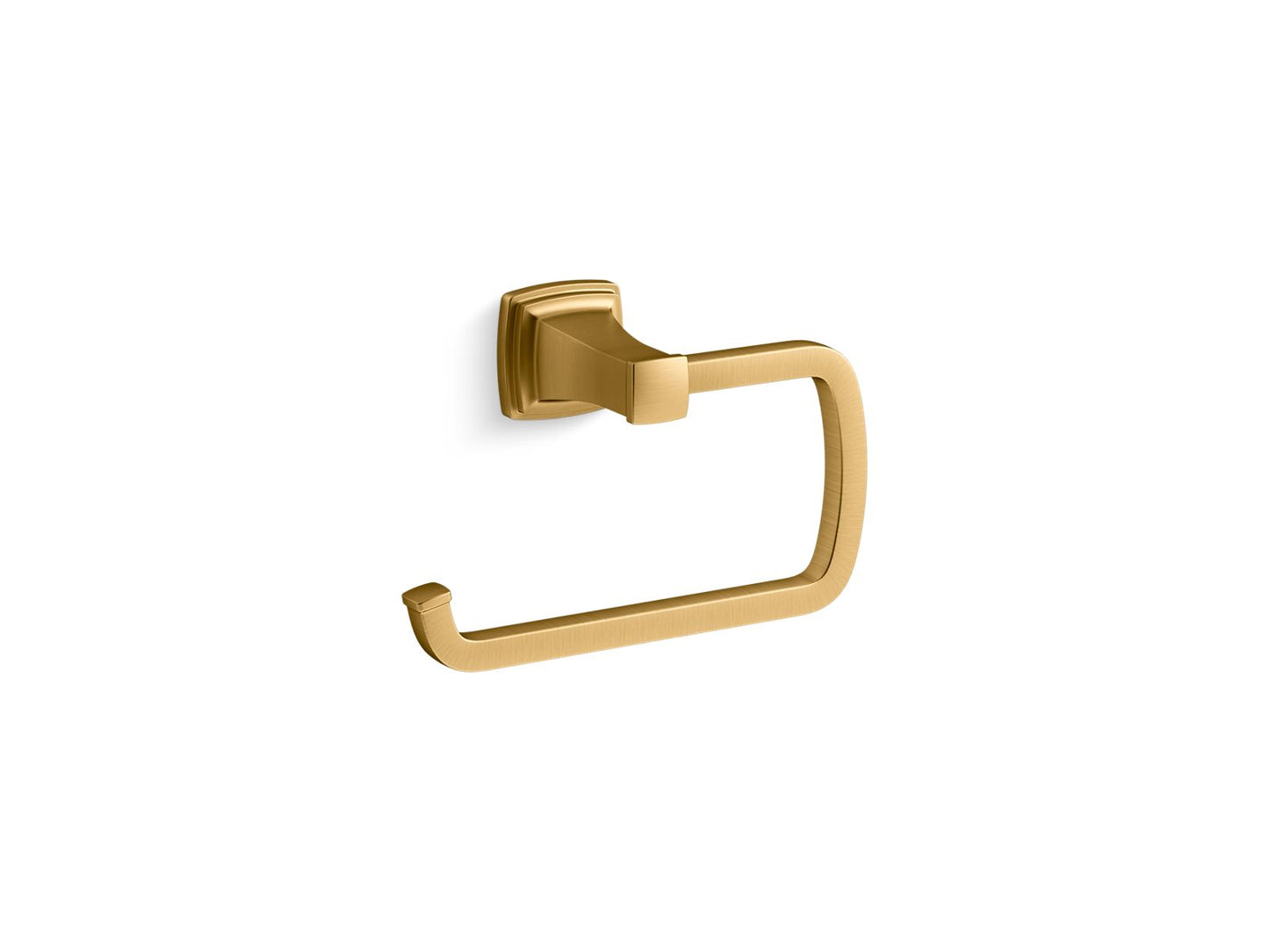 KOHLER K-27412-2MB Riff Towel Ring In Vibrant Brushed Moderne Brass