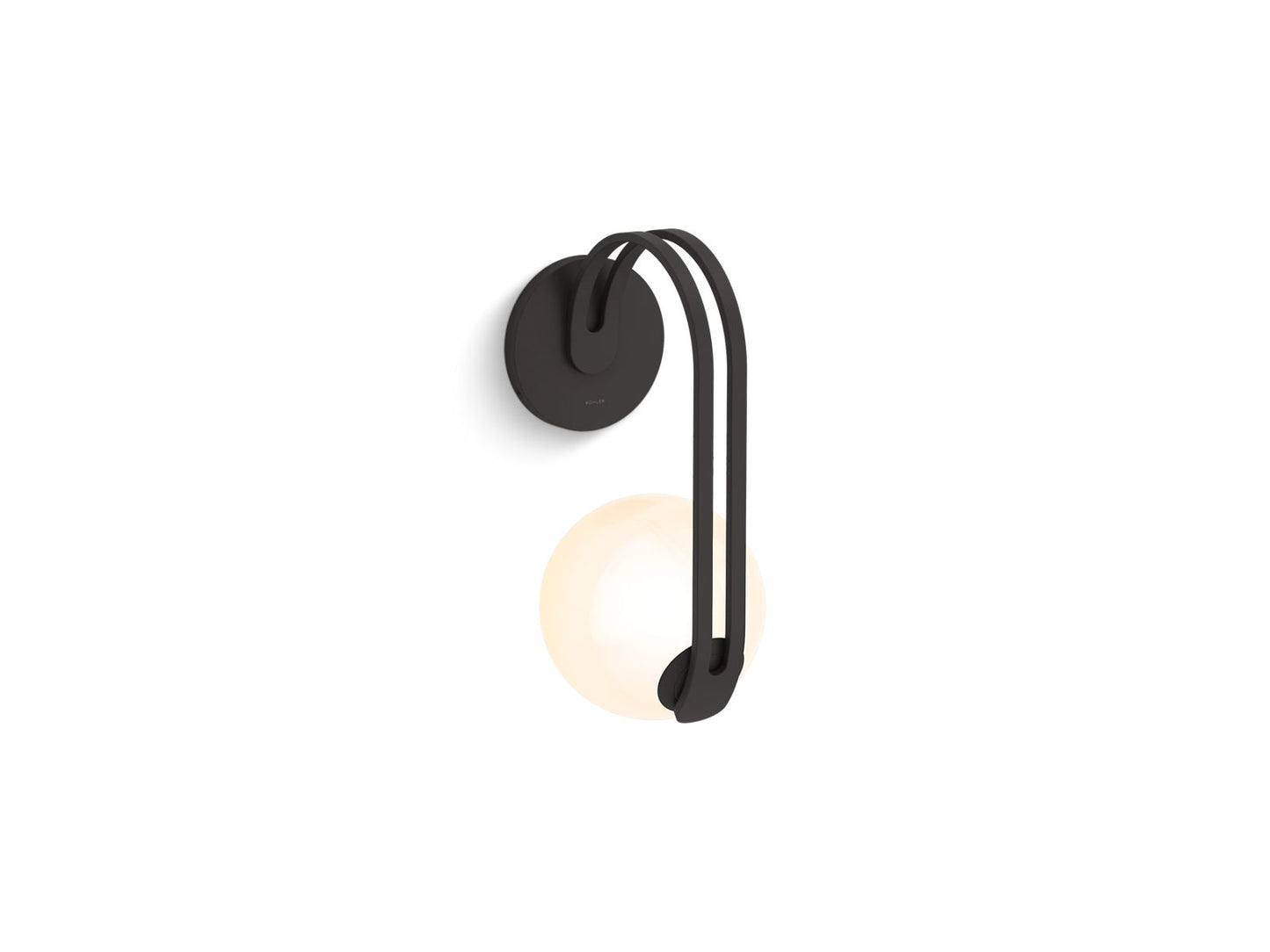 KOHLER K-32376-SC01-BLL Kraga One-Light Sconce In Matte Black